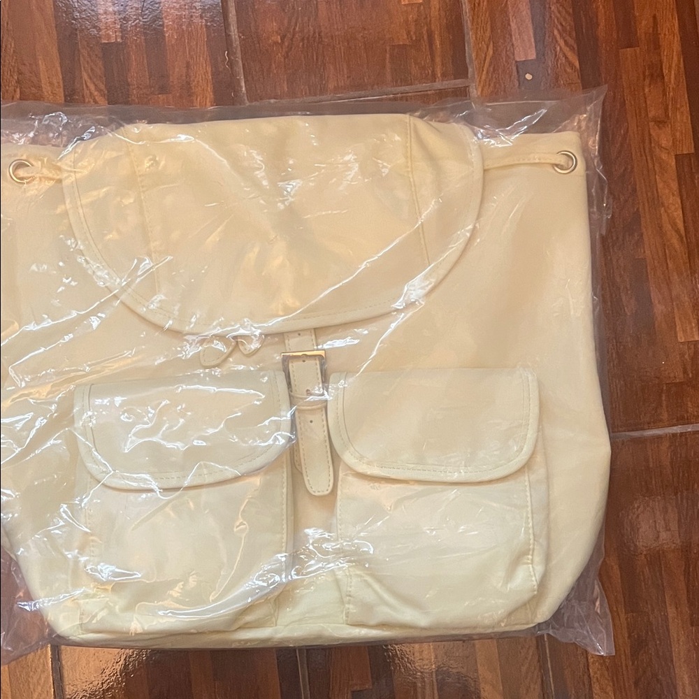 Year of Ours Cream Women’s Convertible Backpack Tote